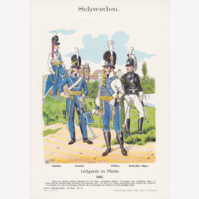 Uniformtafel Gr.4/Nr.45: SCHWEDEN 1807. Leibgarde zu Pferde