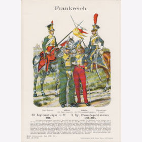 Uniformtafel Gr.4/Nr. 60: FRANKREICH 1811. 30. Regiment Jäger zu Pf.