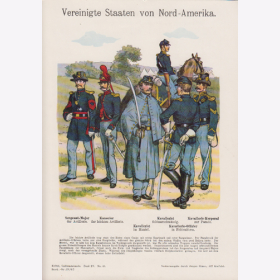 Uniformtafel Gr.4/Nr. 63: VEREINIGTE STAATEN VON NORD-AMERIKA 1858-1870 Sergeant-Major