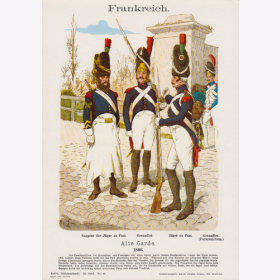 Uniformtafel Gr.4/Nr. 79: FRANKREICH 1806. Alte Garde
