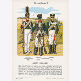 Uniformtafel Gr.1/Nr.13: RUSSLAND: NASSAU 1809 - 1815, Do - Kasaken III