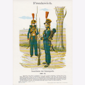 Uniformtafel Gr.4/Nr. 93: FRANKREICH 1806-13 Seesoldaten der Kaisergarde