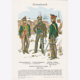 Uniformtafel Gr.1/Nr.13: RUSSLAND: NASSAU 1809 - 1815, Do...