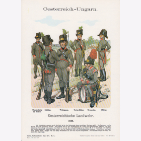Uniformtafel Gr.4/Nr. 107: OESTERREICH-UNGARN 1806. Oesterreichische Landwehr