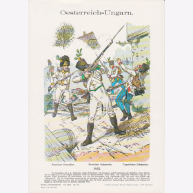 Uniformtafel Gr.4/Nr. 108: OESTERREICH-UNGARN 1813. Deutscher Grenadier
