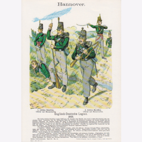 Uniformtafel Gr.4/Nr. 111: HANNOVER 1812. Englisch-Deutschen Legion