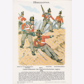 Uniformtafel Gr.4/Nr. 112: HANNOVER 1812. Linien-Infanterie der Englisch-Deutschen Legion