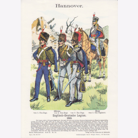 Uniformtafel Gr.4/Nr. 114: HANNOVER 1813. Englisch-Deutsche Legion