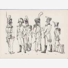 Uniformtafel Gr.1/Nr.5: RUSSLAND: Jäger zu Fuß 1809-1817,...