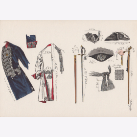 Uniformtafel Gr.1/Nr.129: PREUSSEN, 1753 - 1786, Armee...