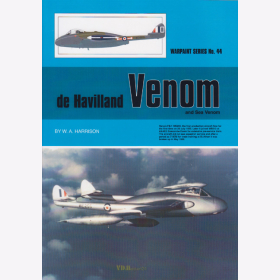 de Havilland Venom and Sea Venom, Warpaint Nr. 44 - W. A. Harrison