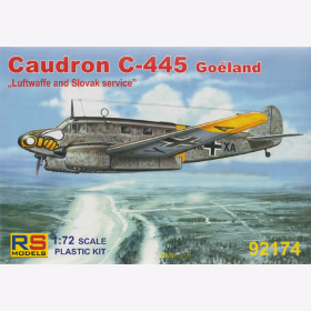 Caudron C-445 Goeland &quot;Luftwaffe and Slovak Service&quot;, RS Models, 1:72, (92174)