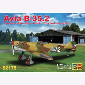 Avia B-35.2 Czechoslovak Fighter, RS Models, 1:72, (92175)