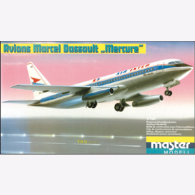 Plasticart Master Modell Originalkarton  Mercure Rarität Selten DDR Flugzeug RAR 