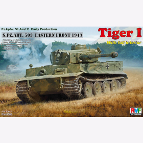 Tiger I Pz.kpfw. VI Ausf.E Early w/Full Interior S.PZ.ABT.503 Eastern Front 1943, Rye Field Model 5003, M 1:35