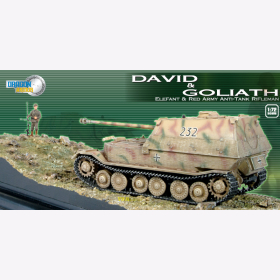 Elefant &amp; Red Army Anti-Tank Rifleman &quot;David &amp; Goliath&quot; Diorama, Die-Cast Dragon 760221, M 1:72
