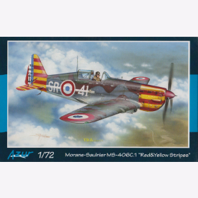 Morane-Saulnier MS-406C.1 &quot;Red &amp; Yellow Stripes&quot; - Azur A114 1:72