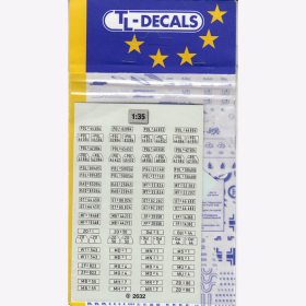 2635 Decals Wehrmacht »Heer« Turmnummern 1:35
