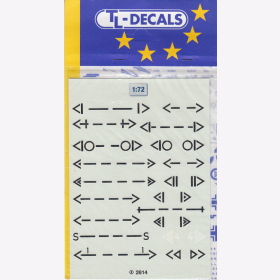 TL-Decals 2814 1:72 Flugzeugkennungen f&uuml;r Geschwader-Kommodore