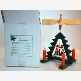 Weihnachtspyramide Advent Drehbar Kerzen Weihnachtsdeko Tannenbaum Holz