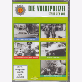 DVD - Die Volkspolizei stellt sich vor - Teil 1 - Wasserschutzpolizei - Betriebsschutz - ABV - Schutzpolizei - Bereitschaftspolizei