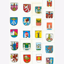 Postkarten farbig Wappen mittel- &amp; ostdeutscher...