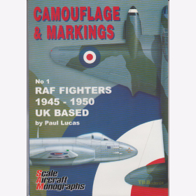 Lucas RAF Fighters 1945 - 1950 UK Based Camouflage &amp; Markings No 1 Modellbau