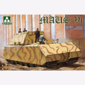 TAKOM 2049 WWII 1:35 German Super Heavy Tank Maus V1 Versuchsturm Panzer