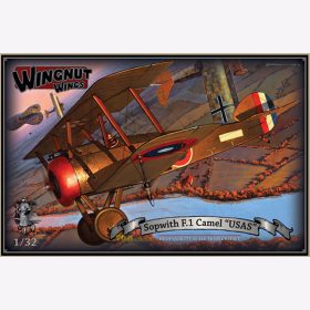 Sopwith F.1 Camel &quot;USAS&quot; Wingnut Wings 32072 1:32 Modellflugzeug 1. Weltkrieg