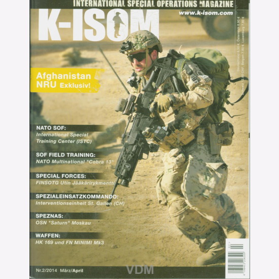 K-ISOM 6/2014 Spezialkräfte Magazin Kommando Bundeswehr Waffe Eliteeinheiten SEK 