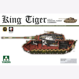 King Tiger Sd.Kfz.182 Henschel Turret w/Zimmerit, Takom 2045, Ma&szlig;stab 1:35 / Modellbau K&ouml;nigstiger 2. World war