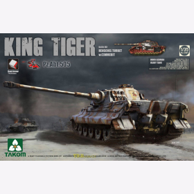 King Tiger Sd.Kfz.182 Henschel Turret w/Zimmerit Pz.Abt.505, Takom 2047, Ma&szlig;stab 1:35 / Modellbau K&ouml;nigstiger 2. Weltkrieg