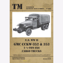 U.S. WW II GMC CCKW-352 & 353 2 1/2-ton 6x6 Cargo Trucks...