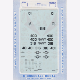 1:48 - A-7 Es/ VA-86/ VA-105/ VA-83 / Microscale Decal Nr. 291