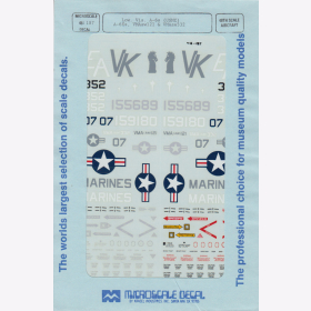 1:48 - Low. Vis A-6s/ A-6Es/ VMAaw121/ VMAaw332 / Microscale Decals Nr. 187