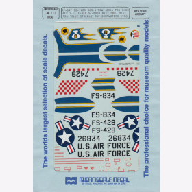 1:48 - RF-84F/ 52-7429/ 363rd TRW/ Blue Streaks 1958 / Microscale Decals Nr. 113