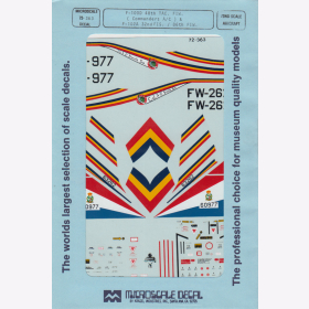 1:72 - F-100D 48th TAC. FIW./ F-102A 32nd FIS / Microscale Decals Nr. 363