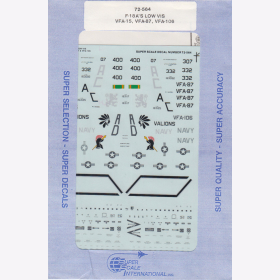 1:72 - F-18 Low Vis VFA-15/ VFA-87/ VFA-106/ Microscale Decals Nr. 564