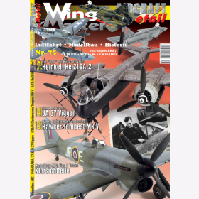 Wingmaster Nr. 75 Luftfahrt Modellbau Historie Flugzeug Heinkel Viggen Clostermann Zeitschrift