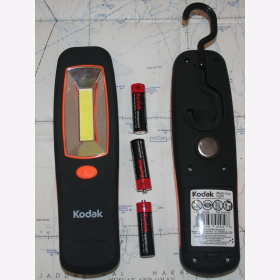 Kodak Multi-Use-Taschenlampe mit Haken und Magnet 220 Lumen Flashlight