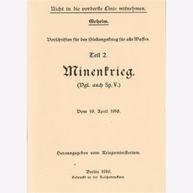 Kopie von Vorschriften Stellungskrieg Teil 1a Allgemeines über Stellungsbau vom 15. August 1917