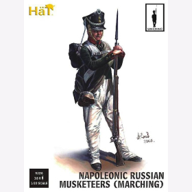 Russische Infanterie marschierend / Napoleonic Russian Musketeers marching 1:32 H&auml;T 9320