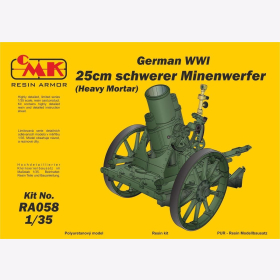 German WWI 25cm schwerer Minenwerfer (Heavy Mortar) 1:35 CMK RA058