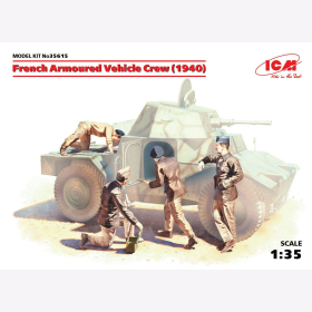 WWII Französische Panzerwagen Besatzung / French...