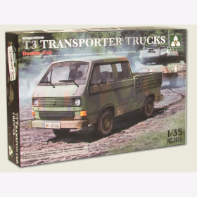 Bundeswehr T3 Transporter Trucks Double Cab 1:35 Takom No.2014