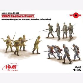 WWI Ostfront / Eastern Front (Austre-Hungarian, German, russian Infanteries) 1:35 ICM 35690
