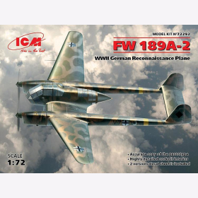 FW 189A-2 WWII German Reconnaissance Plane 1:72 ICM 72292