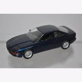 BMW 850i, Schwenkscheinwerfer blau metallic, M 1:43 Schabak 1180 Originalverpackung!