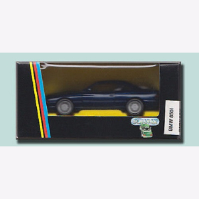 BMW 850i, Schwenkscheinwerfer blau metallic, M 1:43 Schabak 1180 Originalverpackung!