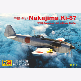 Nakajima Ki-87 WWII Japanese high-altitude Fighter, M 1/72, RS Models 92211 Japan Abfangj&auml;ger